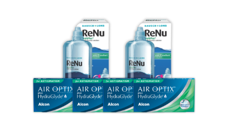 HydraGlyde for Astigmatism Renu Solüsyon Set resmi